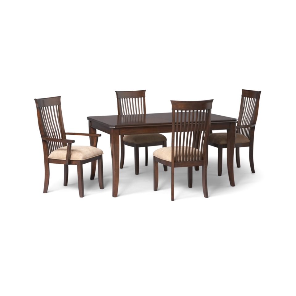 Augusta Dining Room Furniture, 5 Piece Set (Dining Table and 4 Side