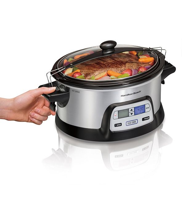 Hamilton Beach Programmable FlexCook 6-Qt. Slow Cooker ...