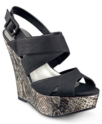 G by GUESS Women's Deedra Platform Wedge Sandals - Shoes - Macy's