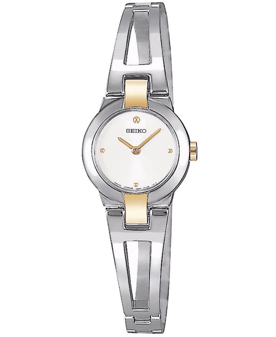 Seiko Watch, Womens Two Tone Bracelet 20mm SUJ704   All Watches