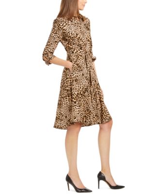 macy's animal print dresses