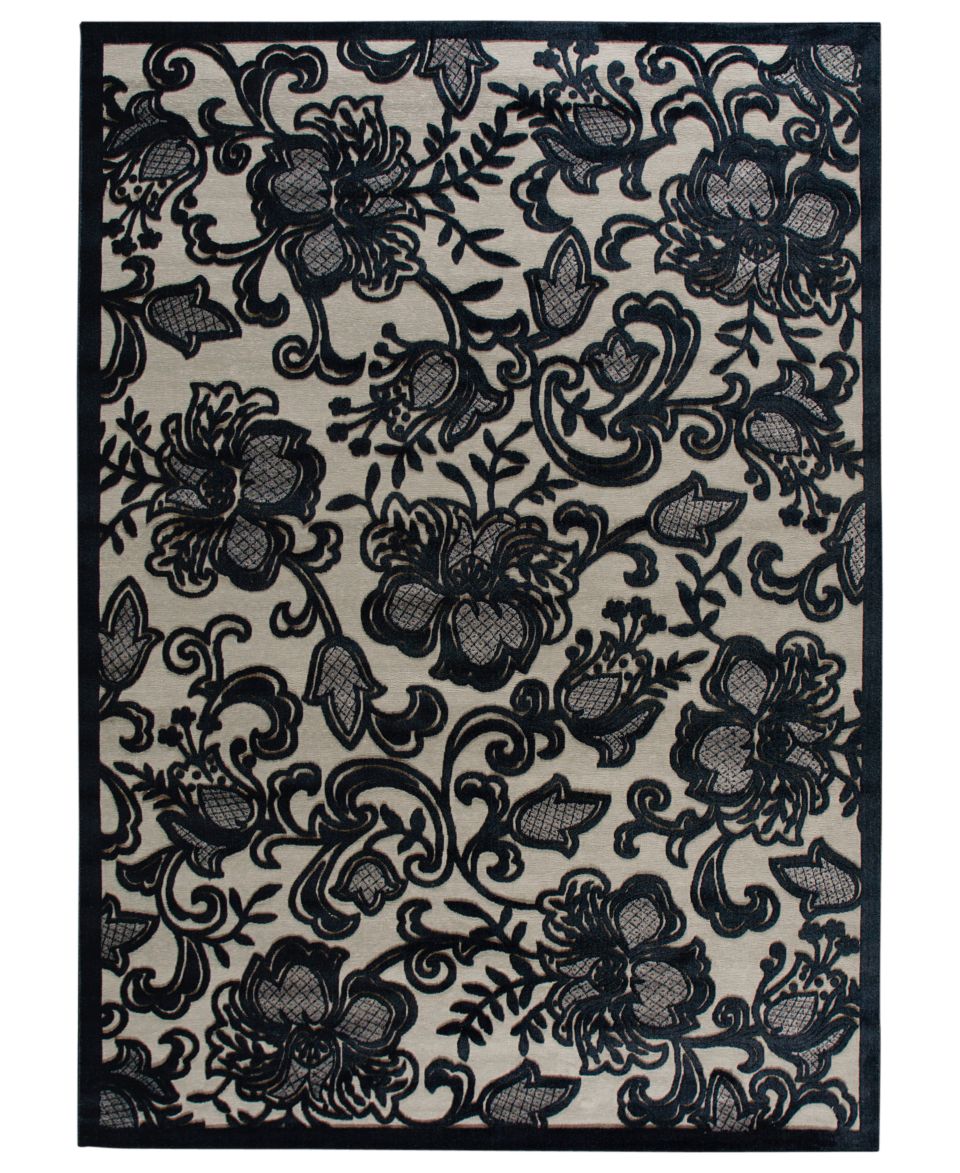 Nourison Area Rug, East Hampton Bruges Grey 53 x 75   Rugs   