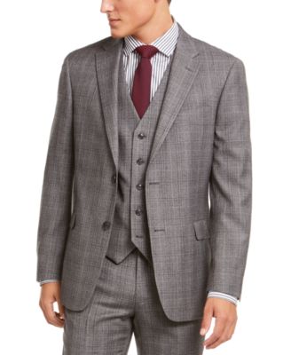 tommy hilfiger plaid suit