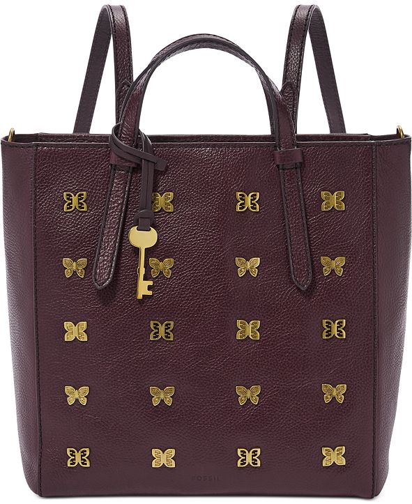 Fossil Camilla Leather Backpack with Butterflies & Reviews ...
