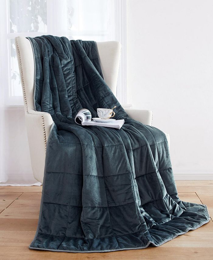 Dream Theory 15 lbs Faux Mink Weighted Blanket & Reviews Blankets