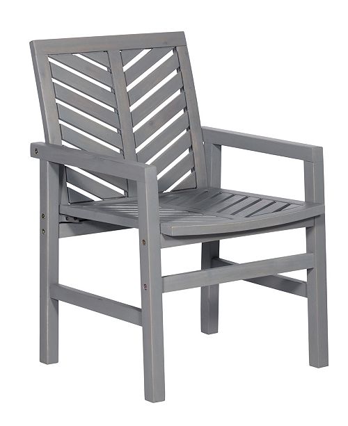 Walker Edison Outdoor Chevron Chair Set Of 2 Reviews Furniture Macy S