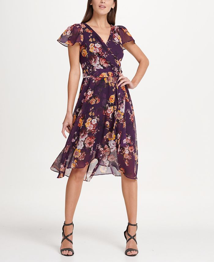 flutter sleeve chiffon