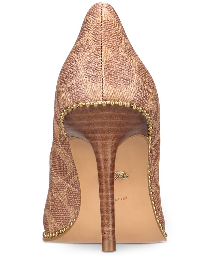 coach waverly pump pink