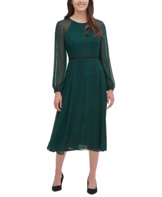 tommy hilfiger green dress