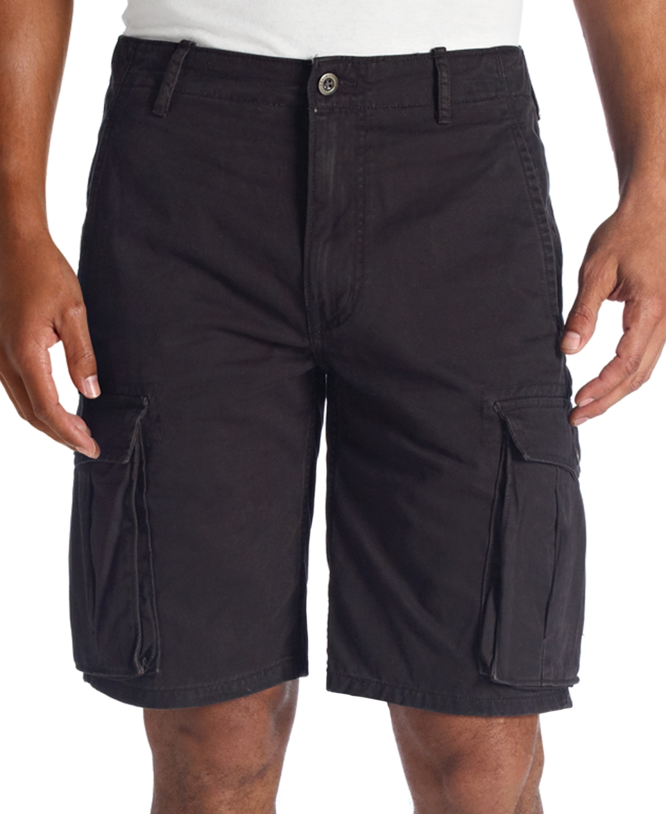 Levis Ace Relaxed Fit Cargo Shorts, Black   Shorts   Men