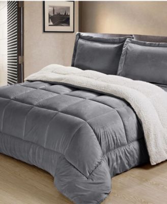 cathay home home reversible and sherpa comforter