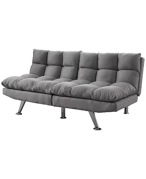 Monarch Specialties Micro Suede Click Clack Futon Reviews Furniture Macy S