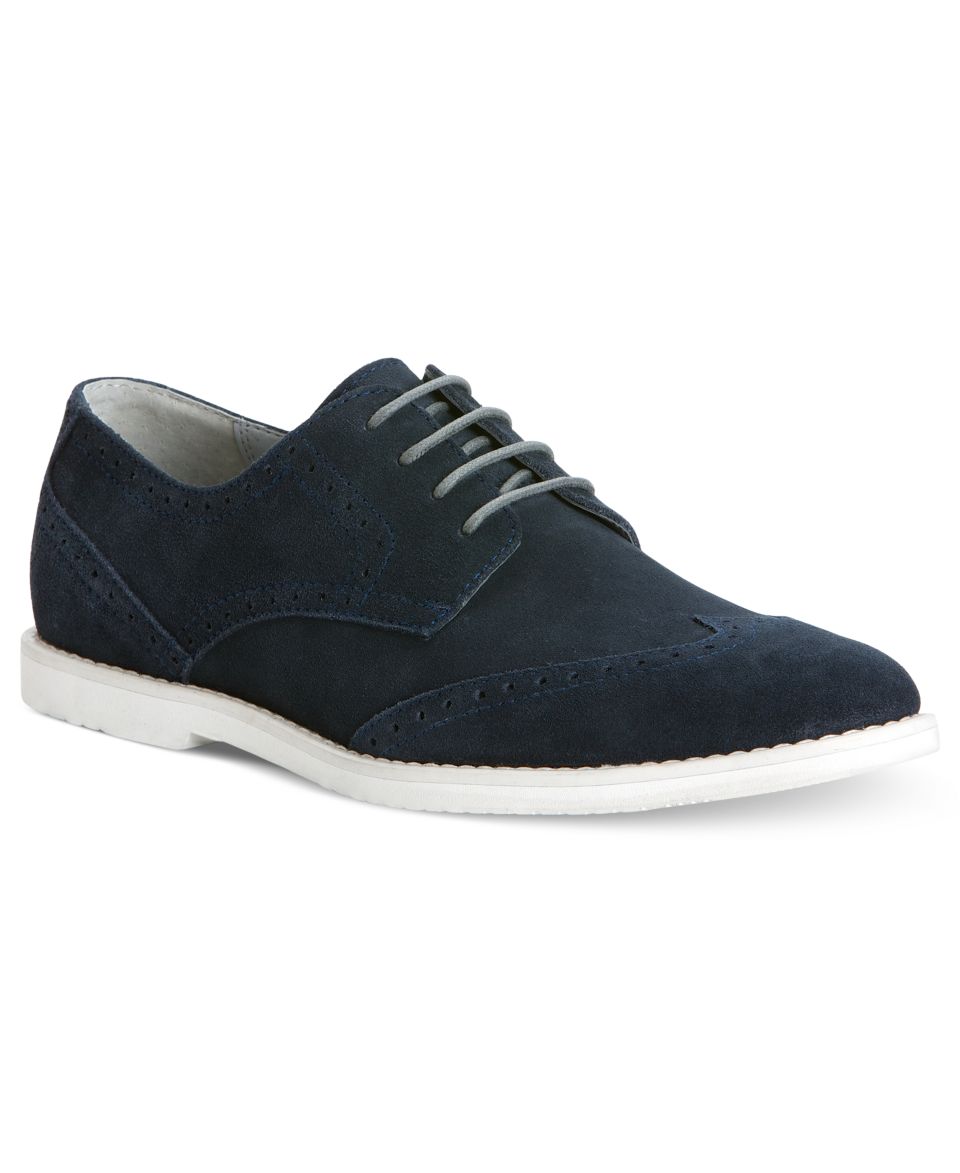 Calvin Klein Mens Shoes, Faxon Wing Tip Lace Up Shoes