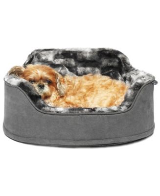 Precious Tails Faux Fur Princess Pet Bed With Plush Bone Pillow Reviews Home Macy S