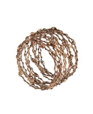 Металлическое дизайнерское кольцо для салфеток Saro Lifestyle, набор из 4 штук