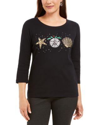 macys womens cotton tops