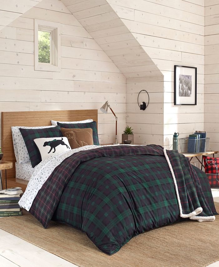 Eddie Bauer Woodland Tartan Green Comforter Set King Reviews Comforters Fashion Bed Bath Macy S