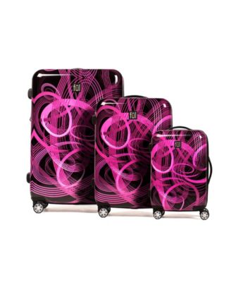 printed hard case luggage