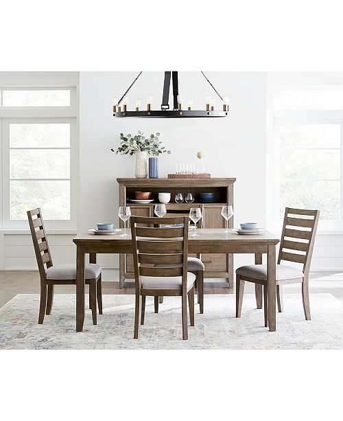 Furniture Mesa Expandable Dining Furniture Collection Created For Macy S Reviews Furniture Macy S