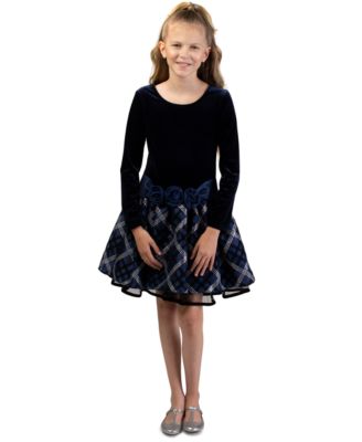 bonnie jean long sleeve drop waist dress