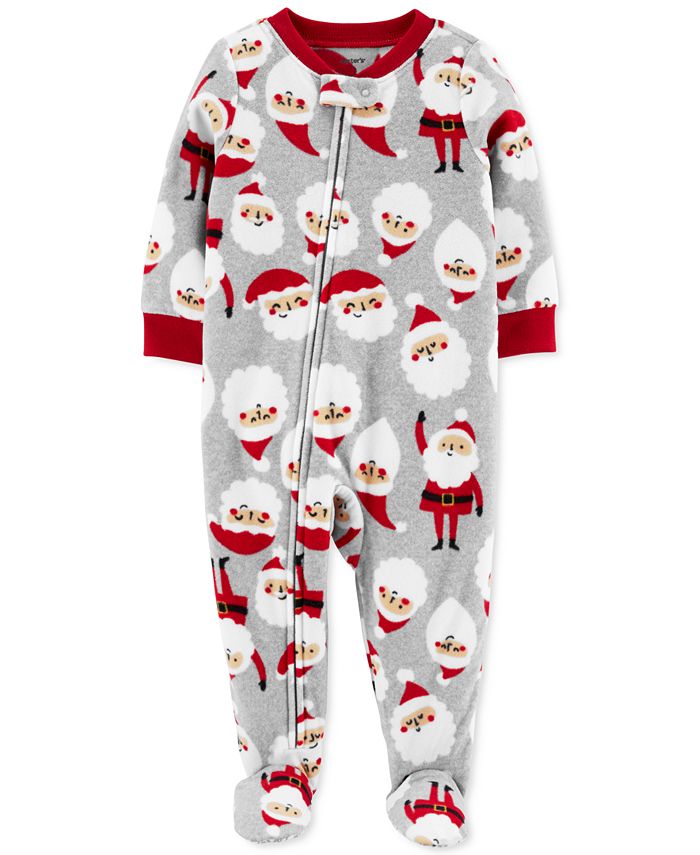 Carter's Toddler Boys Fleece Footed Santa Pajamas & Reviews Pajamas