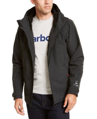 hooded barbour jacket mens