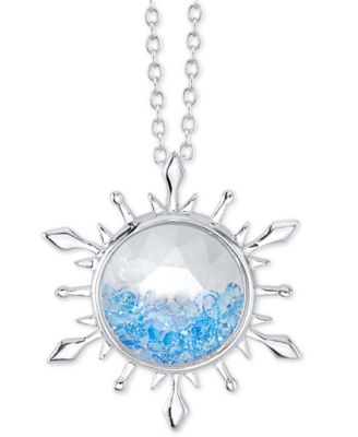light blue crystal necklace