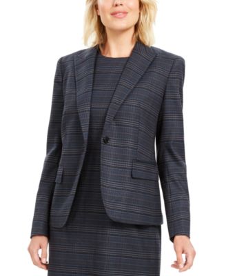 anne klein plaid blazer