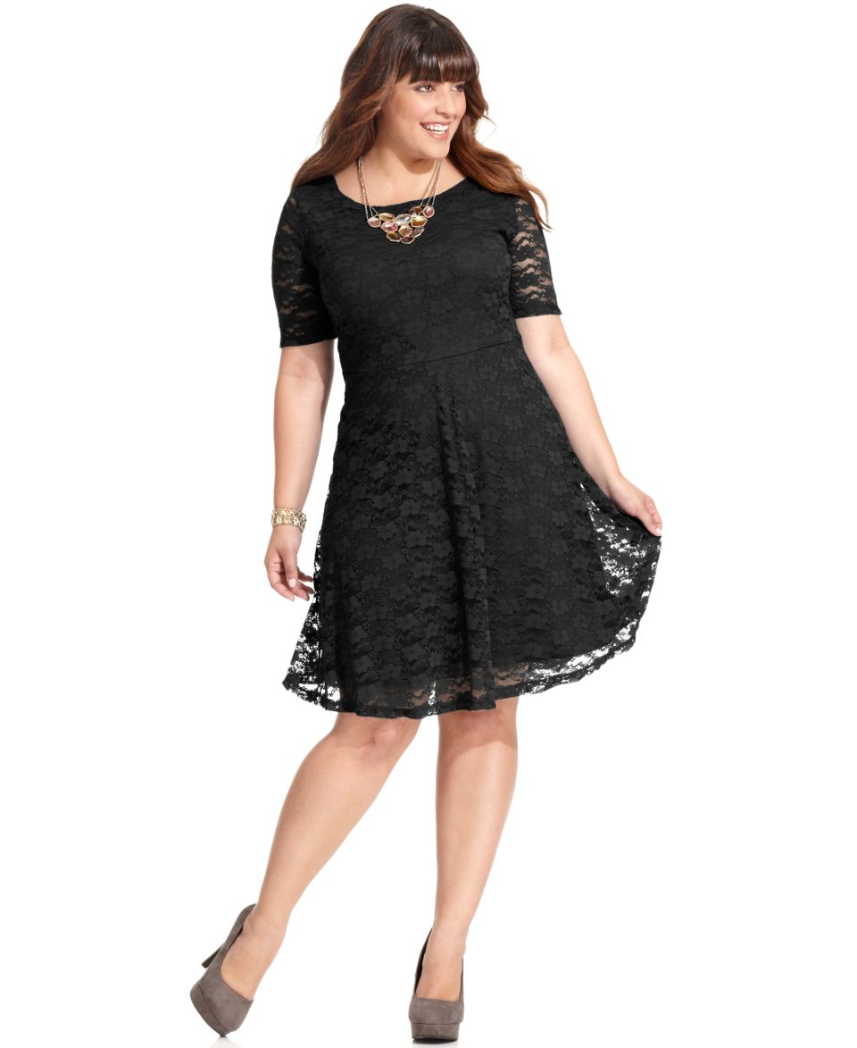 Marina Plus Size Beaded Lace Dress   Dresses   Plus Sizes