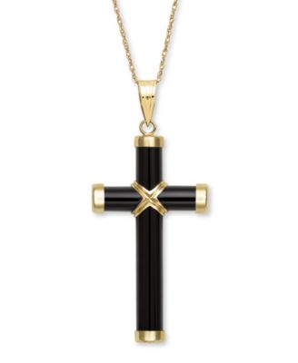 black gold pendant