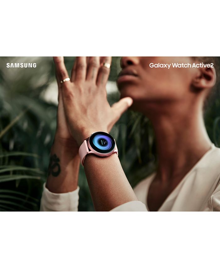 galaxy active 2 black silicone strap touchscreen smart watch 44mm