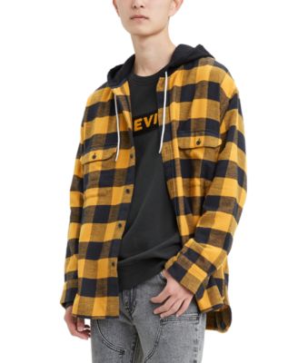 levi's men's limited collection split pattern work shirt