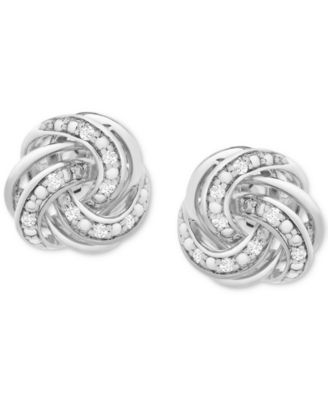 Giani Bernini Love Knot Drop Earrings