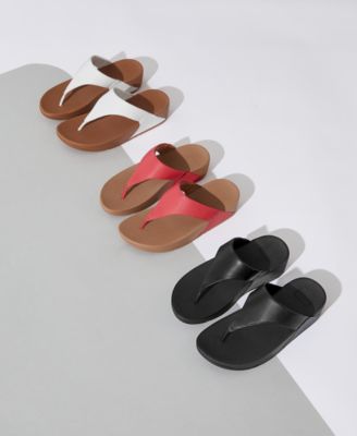 fitflop lulu leather toe post sandal