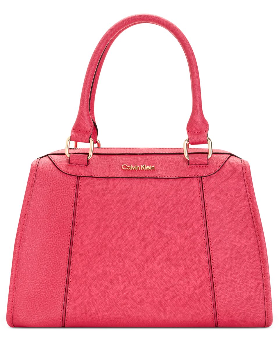 Calvin Klein Key Item Saffiano Satchel   Handbags & Accessories