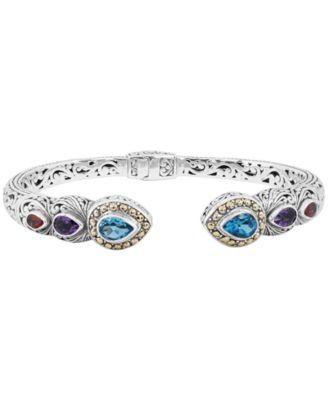 gemstone cuff bracelet