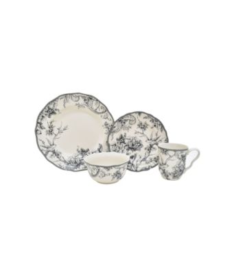 222 Набор посуды Fifth Adelaide Grey из 16 предметов, сервиз на 4 персоны