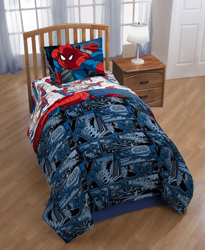 Marvel Reversible Spiderman Twin Comforter & Reviews - Bed ...