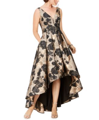 eliza j black floral dress