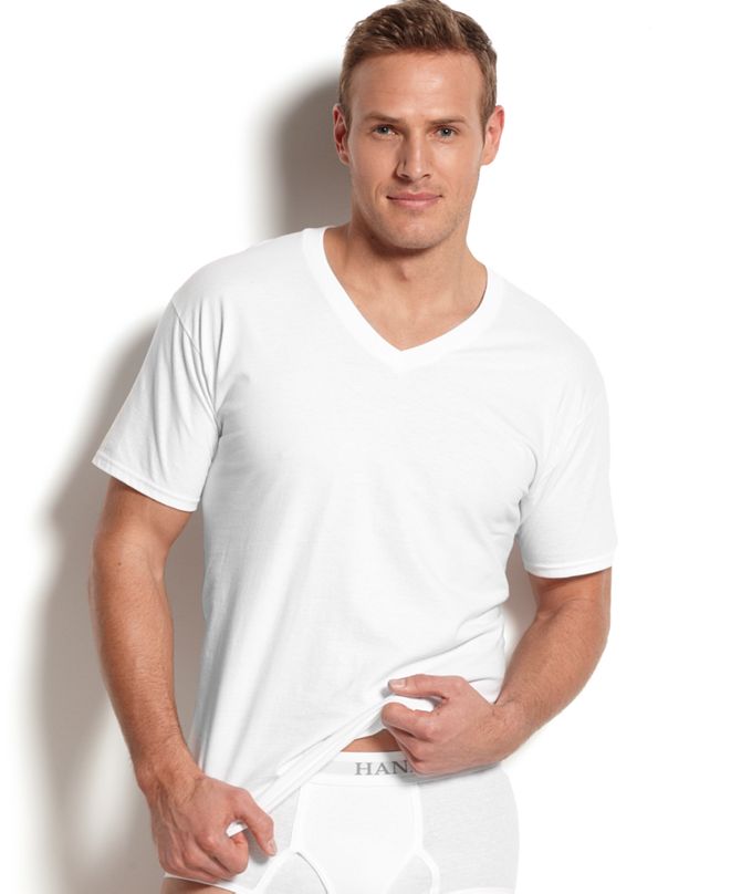 Hanes Men's Platinum FreshIQ™ Underwear,5 Pack VNeck Undershirts & Reviews Underwear & Socks