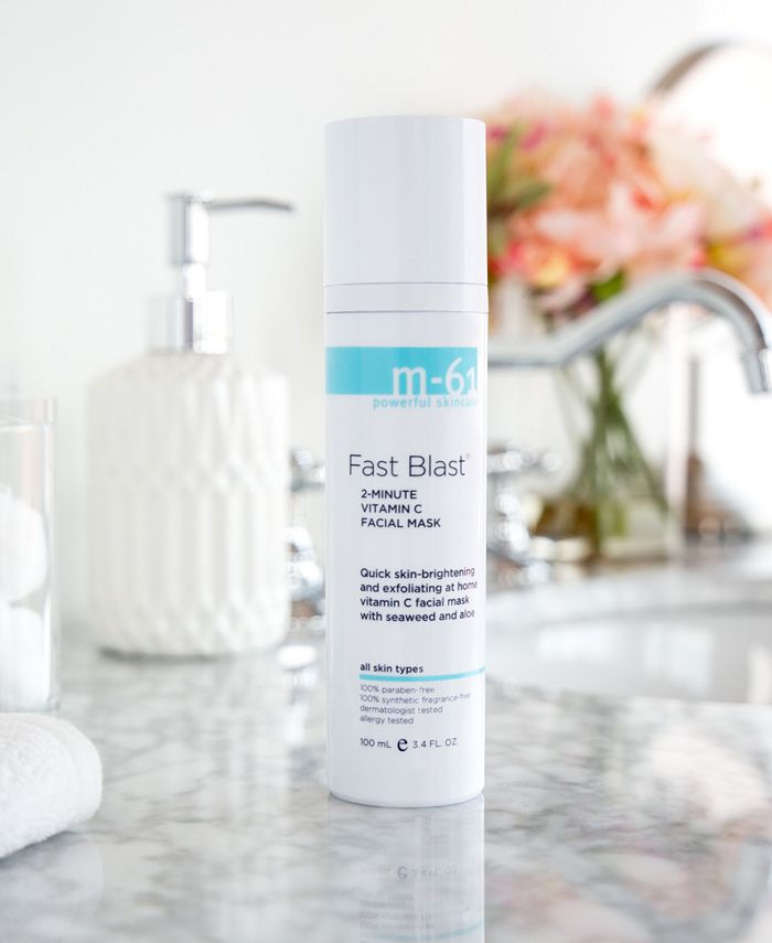 m61 by Bluemercury Fast Blast 2 Minute Vitamin C Facial Mask, 3.4 oz