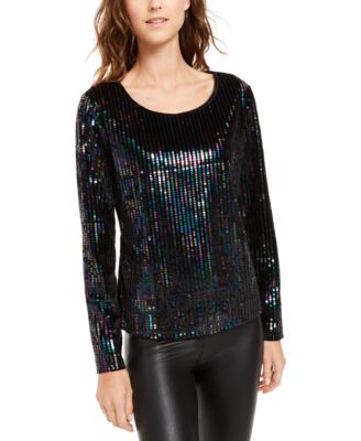 macys velvet tops