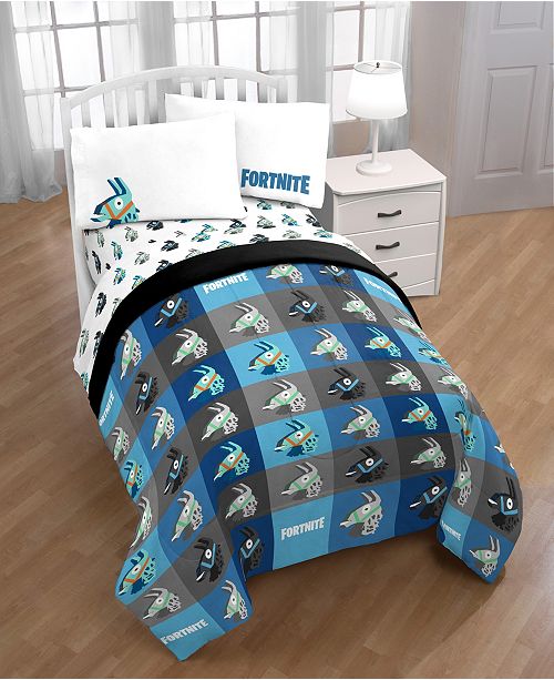 Fortnite Llama Twin 6 Pc Comforter Set Reviews Bed In A Bag Bed Bath Macy S