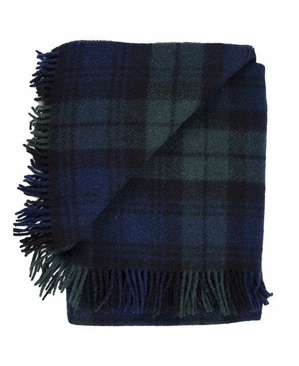 Prince of Scots Highland Tartan Tweed Pure New Wool Throw & Reviews ...