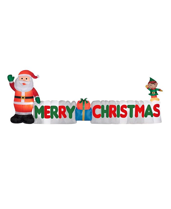 National Tree Company 12 Ft Inflatable Merry Christmas Sign Reviews Shop All Holiday Home Macy S