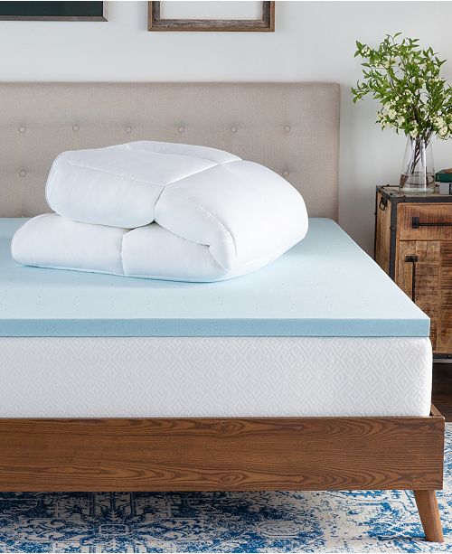 Brookside Pillow Top And Gel Memory Foam Mattress Topper Queen Reviews Mattress Pads Toppers Bed Bath Macy S