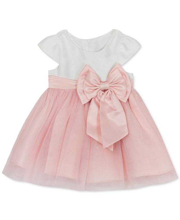 Rare Editions Baby Girls Mesh Bow Dress & Reviews - All Girls' Dresses ...