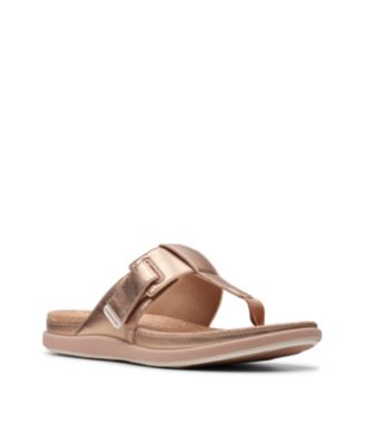 clarks flip flops macy's