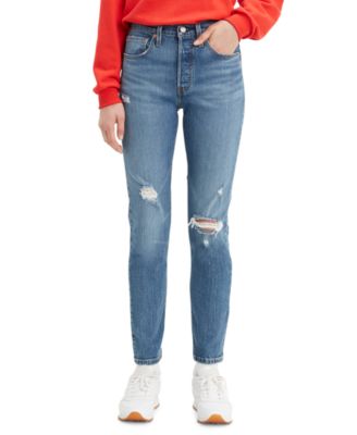 501 Distressed Skinny Jeans 