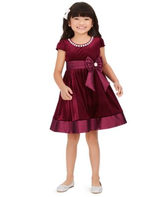 velvet dresses for little girls